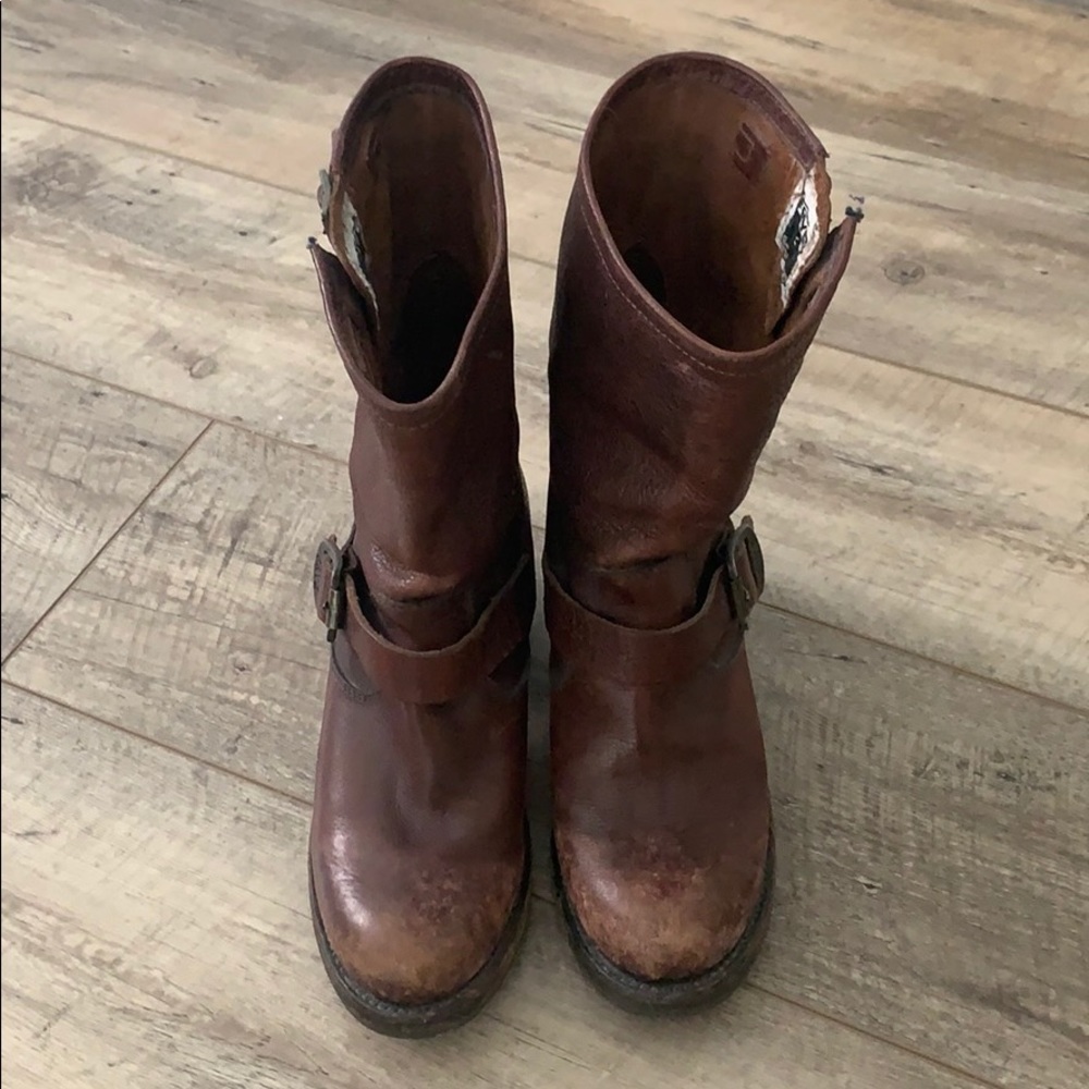 Frye leather half boots, size 7 EUC